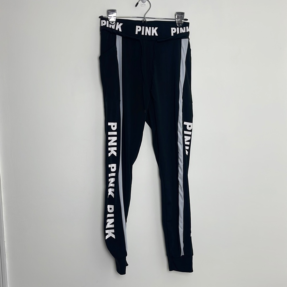 Victoria secret pink black and white leggings size small/medium